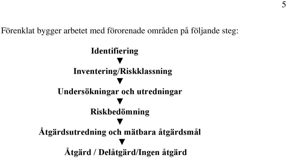 Undersökningar och utredningar Riskbedömning