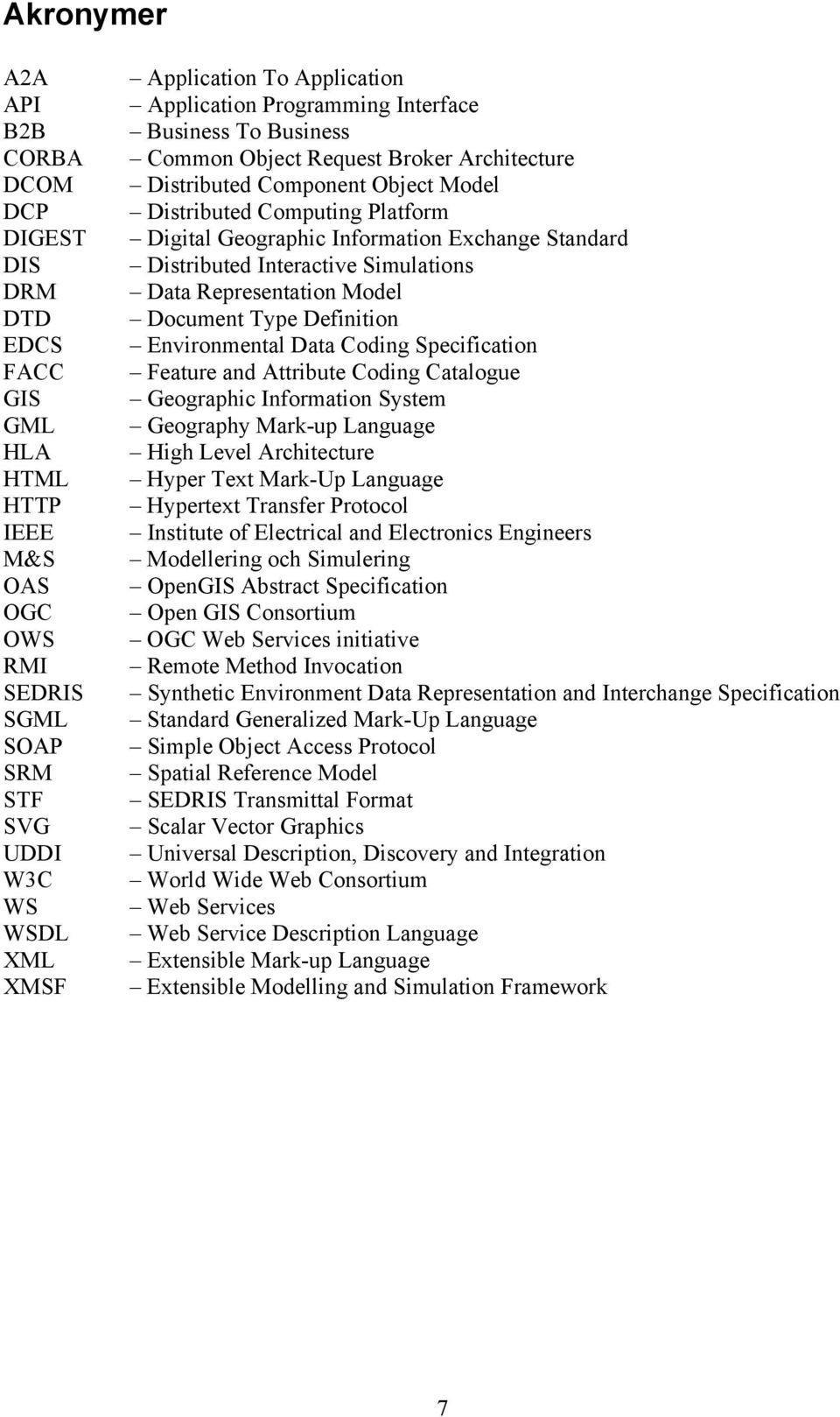 Exchange Standard Distributed Interactive Simulations Data Representation Model Document Type Definition Environmental Data Coding Specification Feature and Attribute Coding Catalogue Geographic