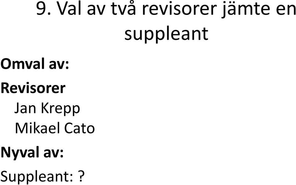 Revisorer Jan Krepp Mikael