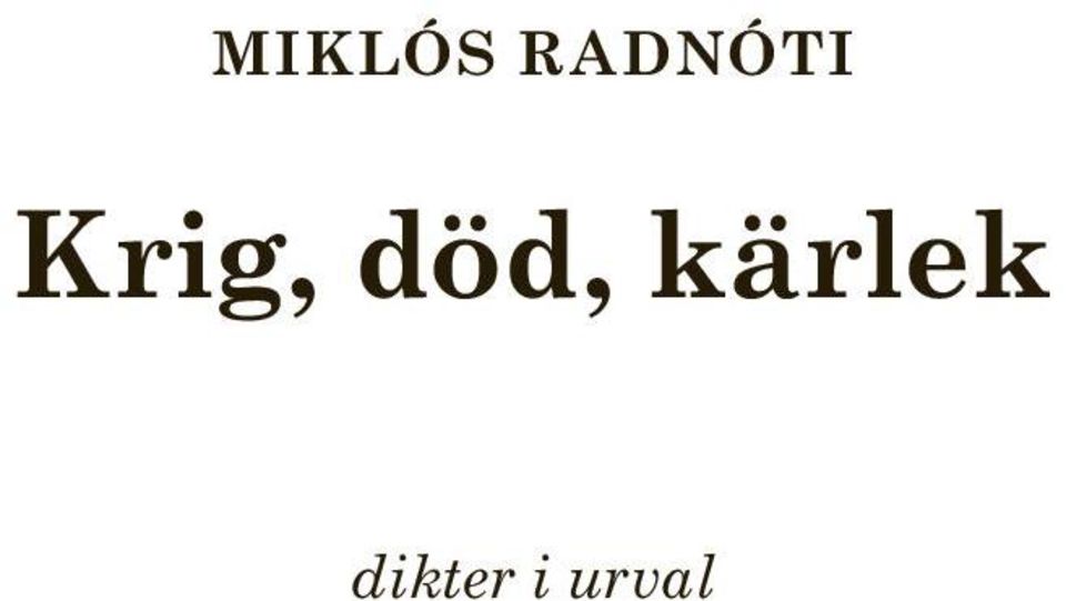 Krig, död,