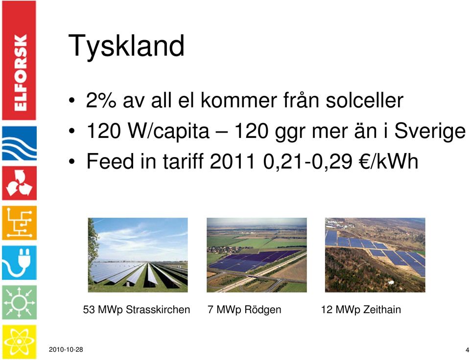 in tariff 2011 0,21-0,29 /kwh 53 MWp