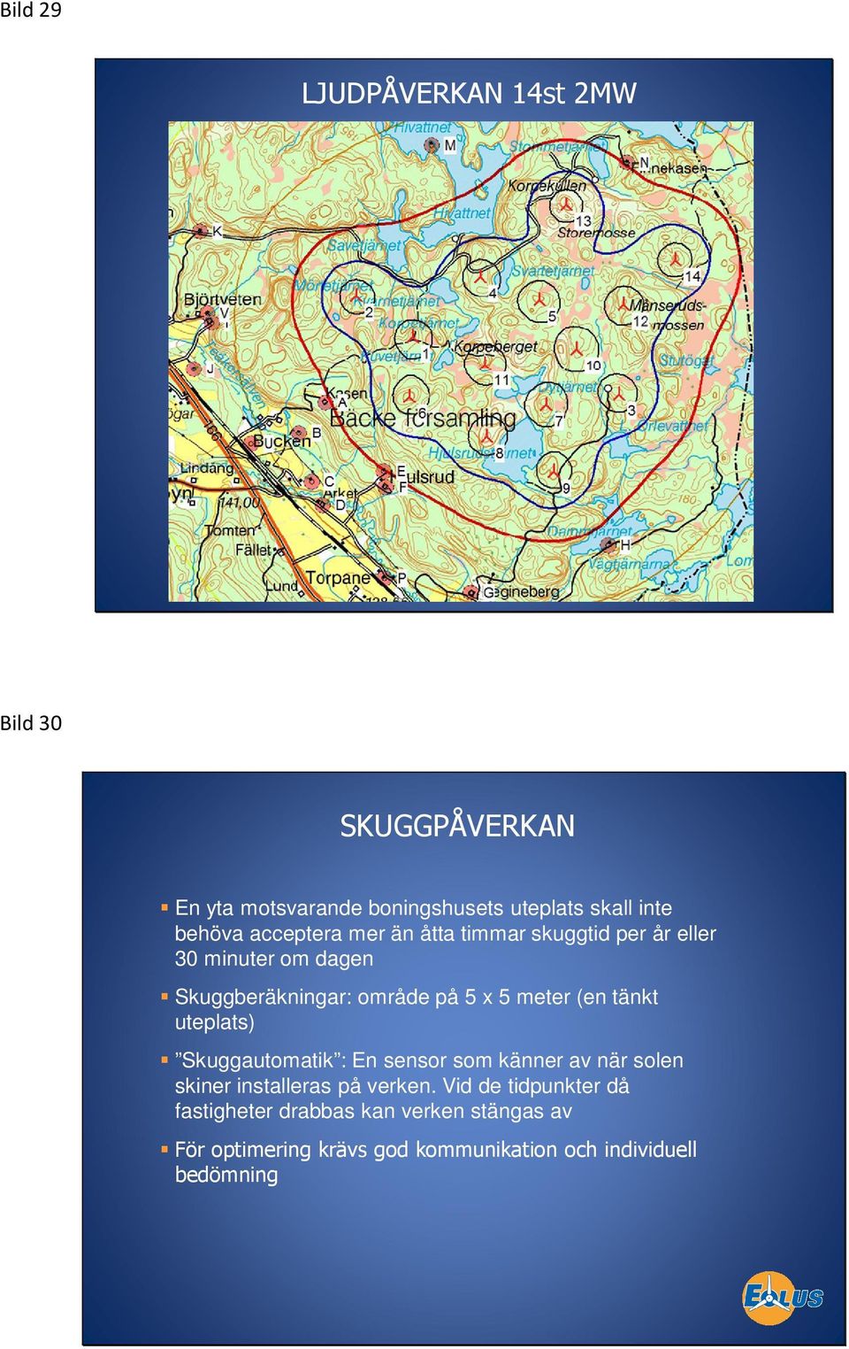 (en tänkt uteplats) Skuggautomatik : En sensor som känner av när solen skiner installeras på verken.