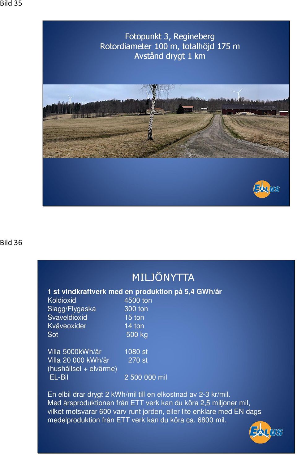 (hushållsel + elvärme) EL-Bil 1080 st 270 st 2 500 000 mil En elbil drar drygt 2 kwh/mil till en elkostnad av 2-3 kr/mil.