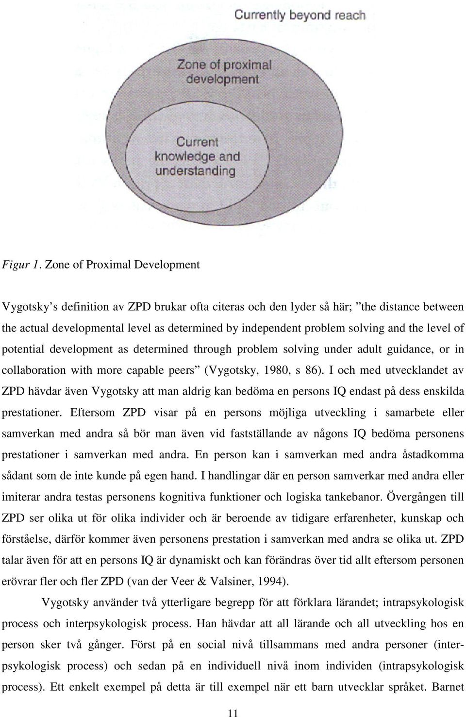 and the level of potential development as determined through problem solving under adult guidance, or in collaboration with more capable peers (Vygotsky, 1980, s 86).