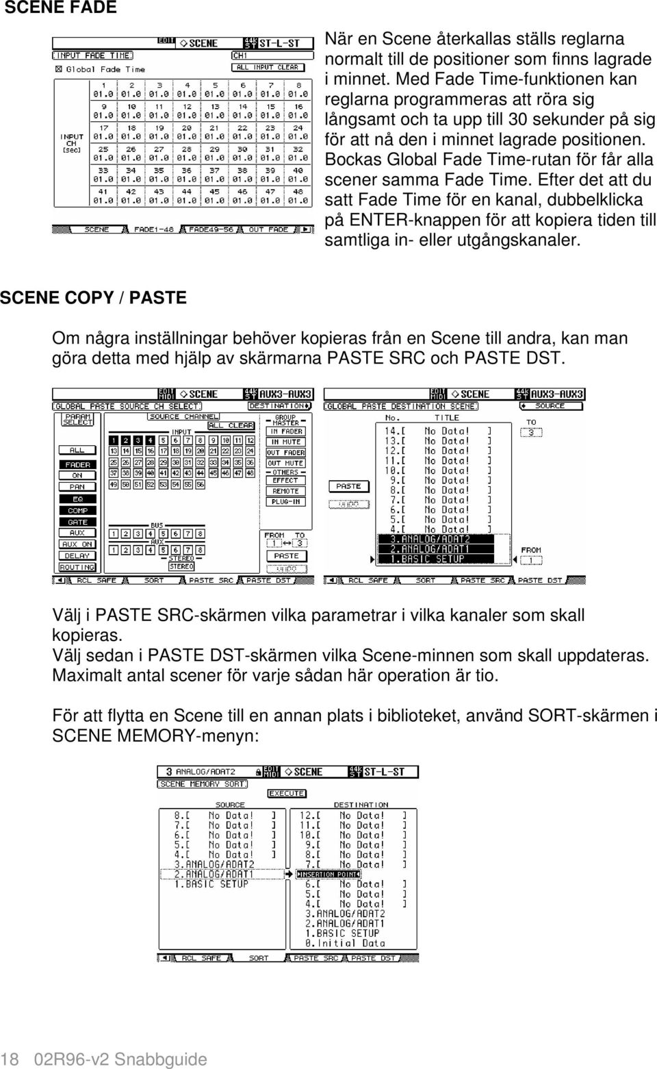 Bockas Global Fade Time-rutan för får alla scener samma Fade Time.