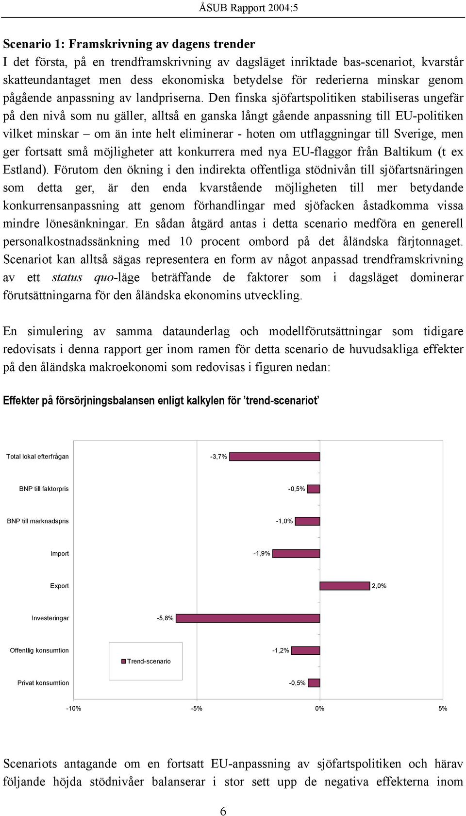 Den finska sjöfartspolitiken stabiliseras ungefär på den nivå som nu gäller, alltså en ganska långt gående anpassning till EU-politiken vilket minskar om än inte helt eliminerar - hoten om