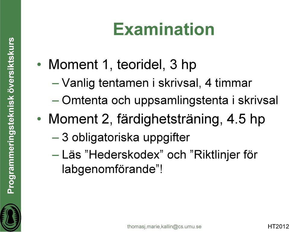 skrivsal Moment 2, färdighetsträning, 4.