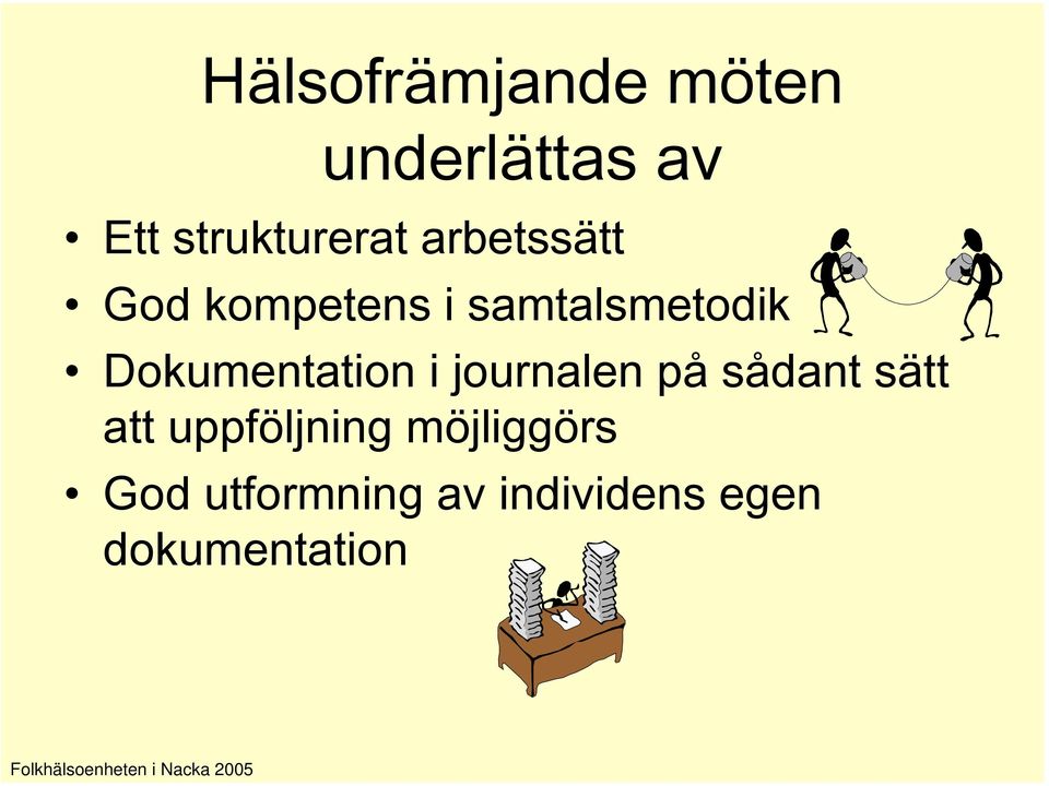 journalen på sådant sätt att uppföljning möjliggörs God