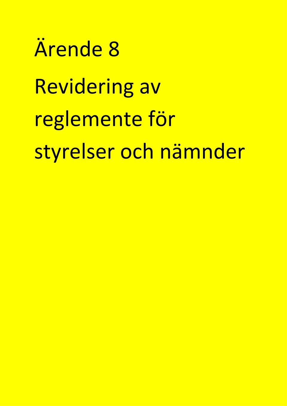 reglemente för