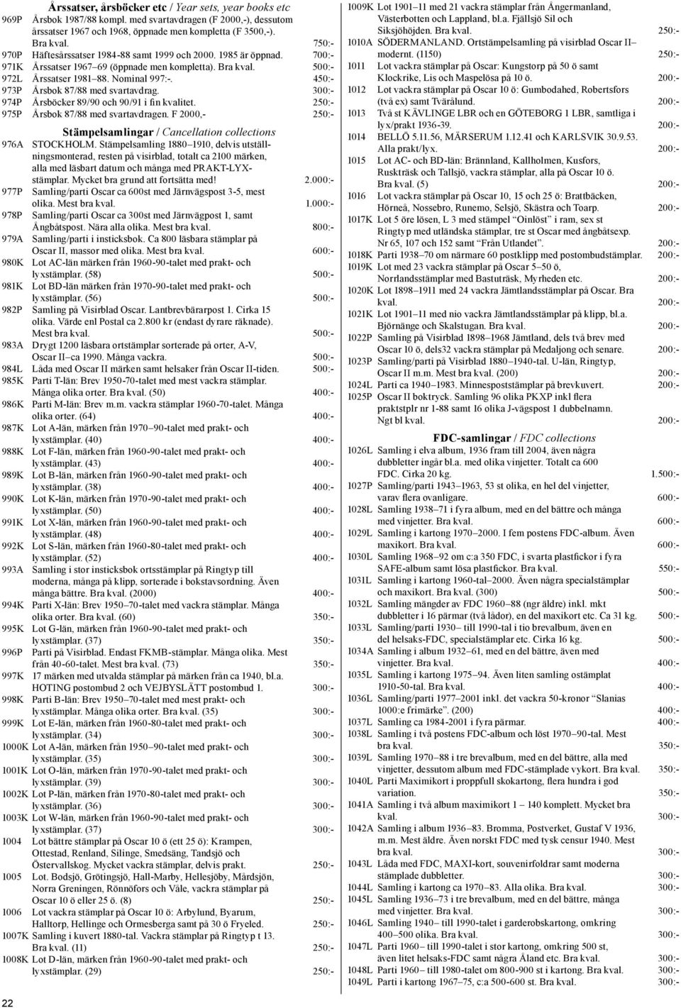 450:- 973P Årsbok 87/88 med svartavdrag. 300:- 974P Årsböcker 89/90 och 90/91 i fin kvalitet. 250:- 975P Årsbok 87/88 med svartavdragen.