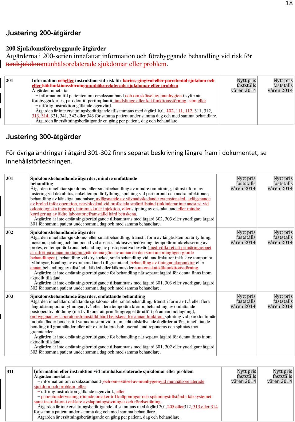 201 Information ocheller instruktion vid risk för karies, gingival eller parodontal sjukdom och eller käkfunktionsstörningmunhälsorelaterade sjukdomar eller problem Åtgärden innefattar information