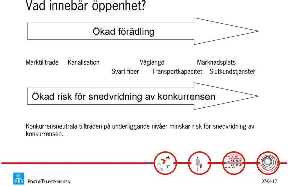 Svart fiber Transportkapacitet Slutkundstjänster Ökad risk för