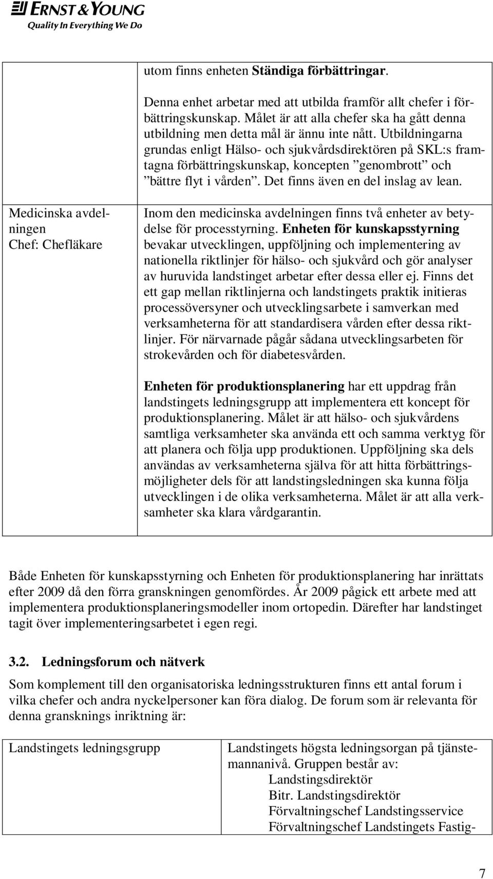Utbildningarna grundas enligt Hälso- och sjukvårdsdirektören på SKL:s framtagna förbättringskunskap, koncepten genombrott och bättre flyt i vården. Det finns även en del inslag av lean.