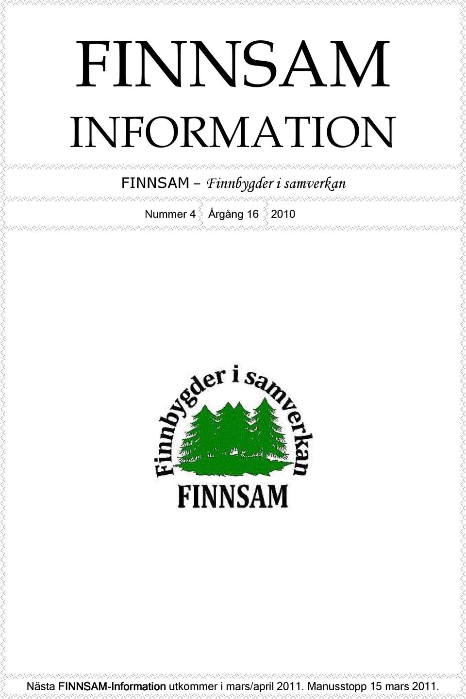 FINNSAM-Information Information utkommer