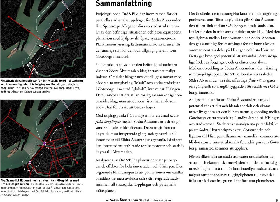 Sannolikt flödesnät och strategiska mötesplatser med Ord&Bilds planvision.