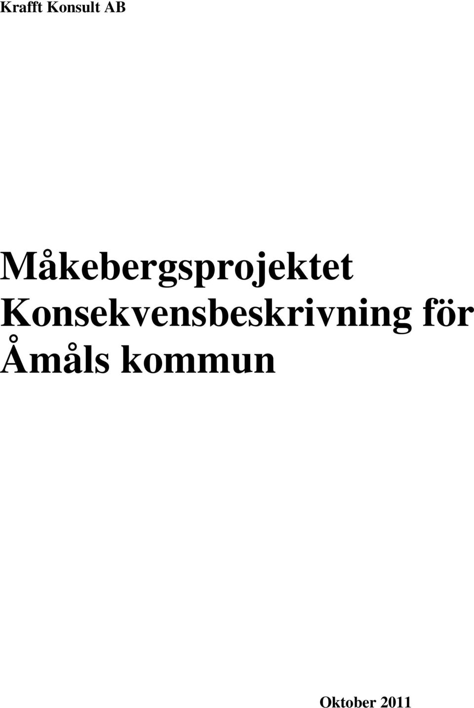 Konsekvensbeskrivning