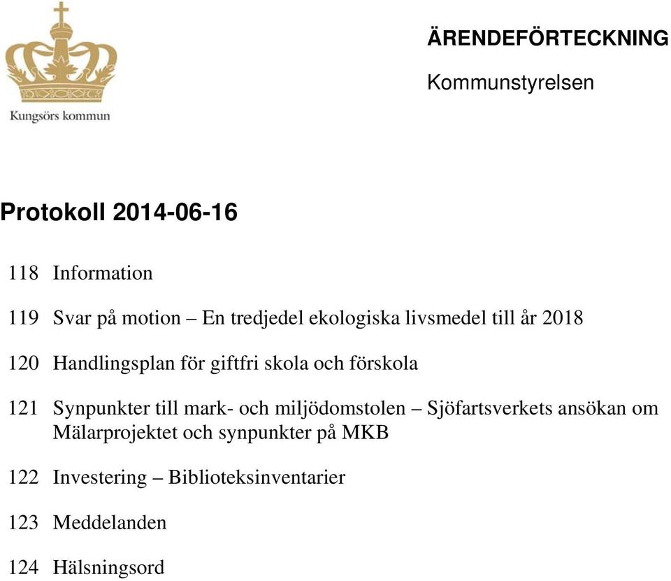 förskola 121 Synpunkter till mark- och miljödomstolen Sjöfartsverkets ansökan om