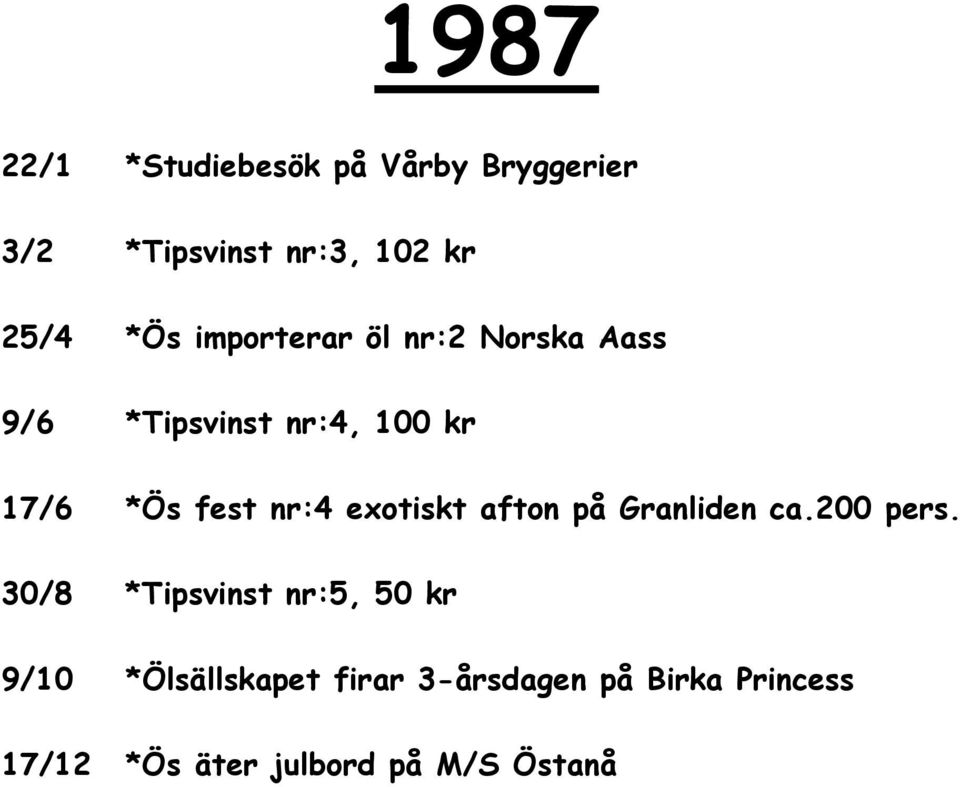 exotiskt afton på Granliden ca.200 pers.