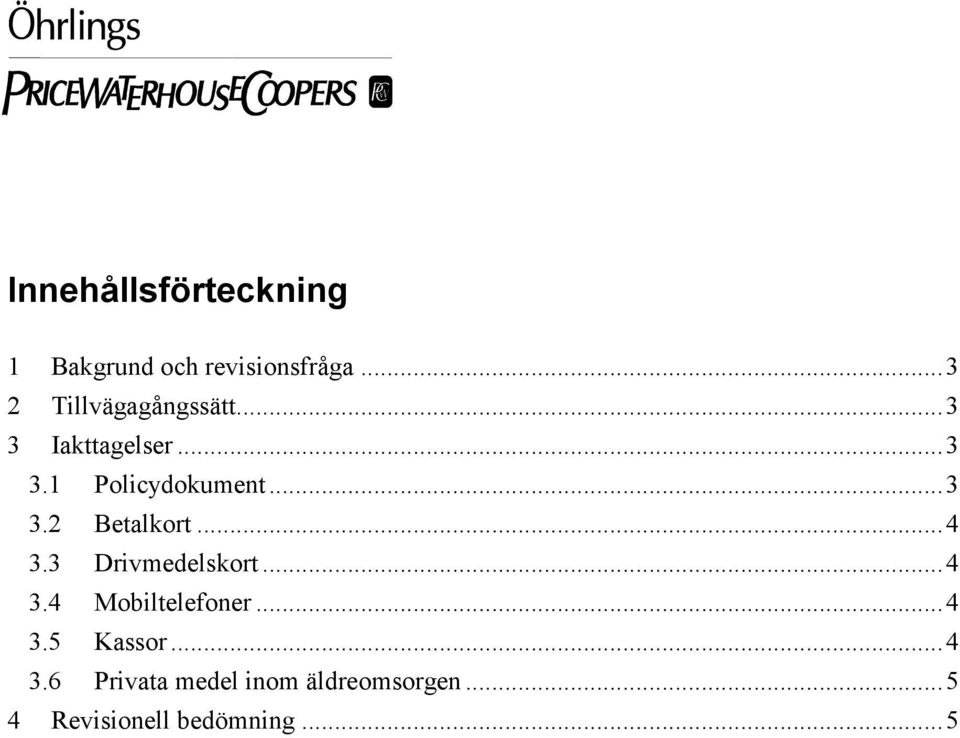 ..3 3.2 Betalkort...4 3.3 Drivmedelskort...4 3.4 Mobiltelefoner.