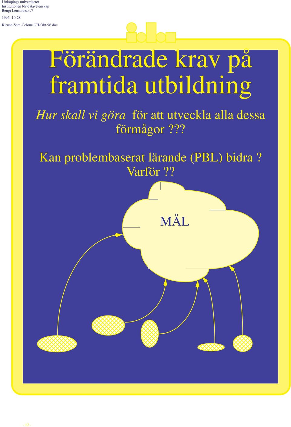 ?? Kan problembaserat lärande