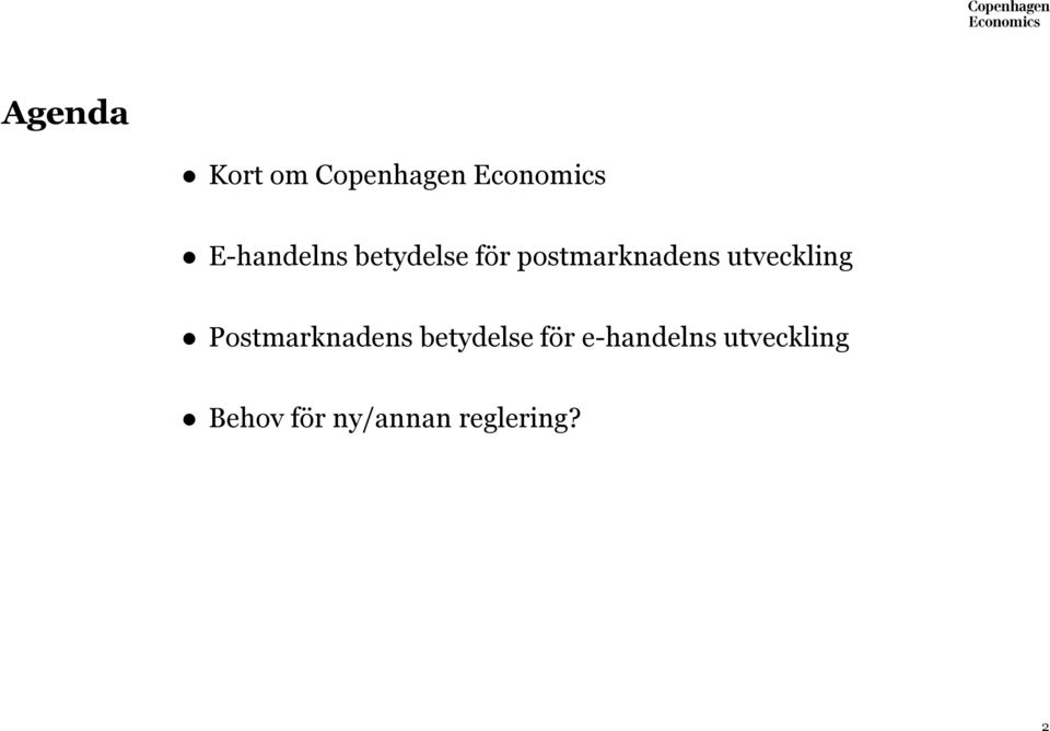 utveckling Postmarknadens betydelse för