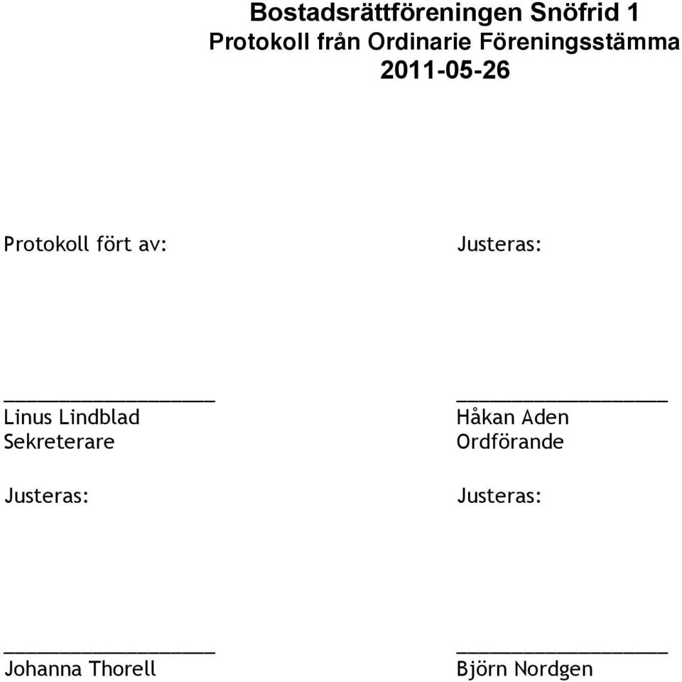 Håkan Aden Ordförande
