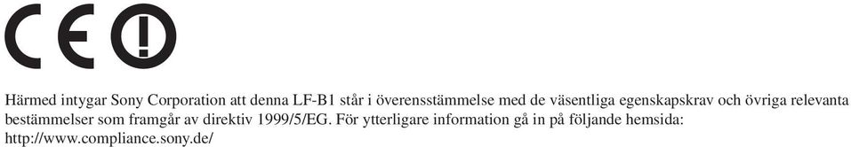 relevanta bestämmelser som framgår av direktiv 1999/5/EG.