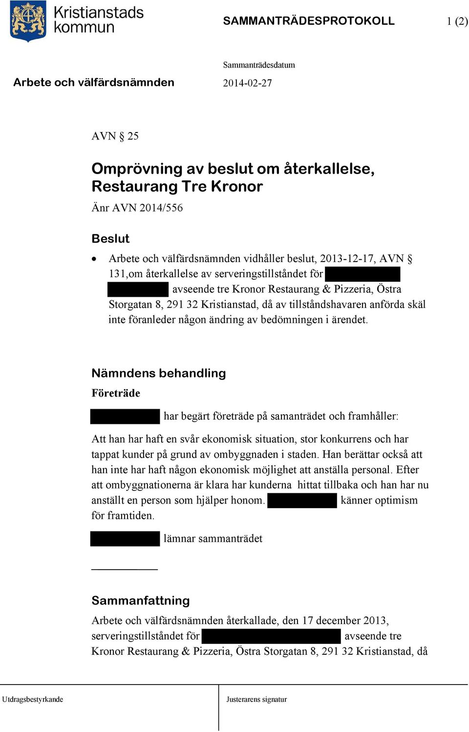 ärendet.