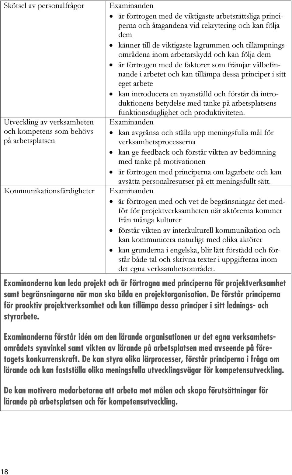 tillämpa dessa principer i sitt eget arbete kan introducera en nyanställd och förstår då introduktionens betydelse med tanke på arbetsplatsens funktionsduglighet och produktiviteten.