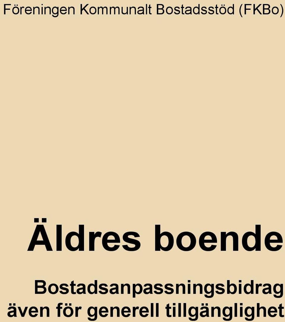 Bostadsanpassningsbidrag