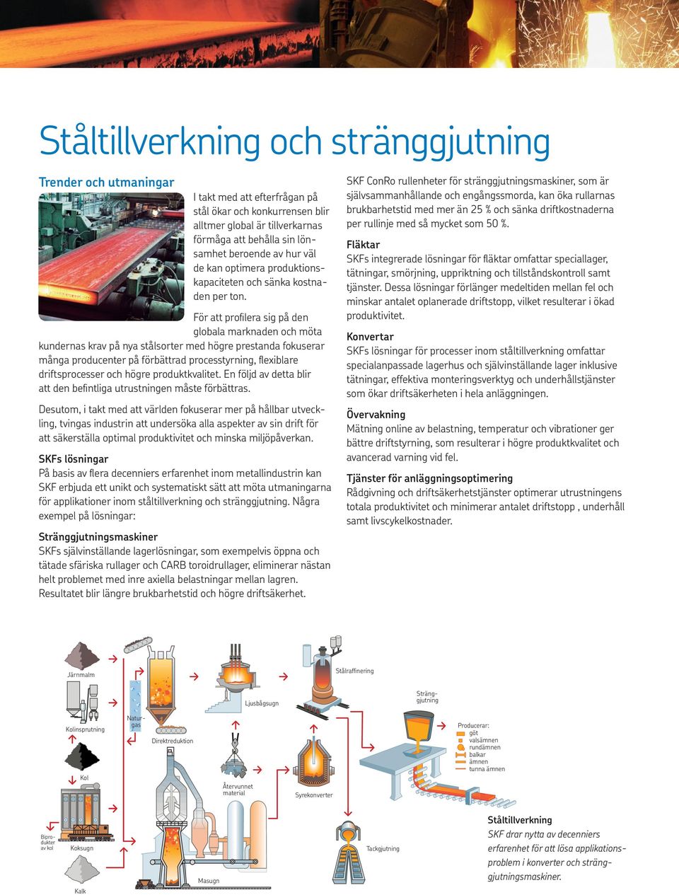 För att profilera sig på den globala marknaden och möta kundernas krav på nya stålsorter med högre prestanda fokuserar många producenter på förbättrad processtyrning, flexiblare driftsprocesser och