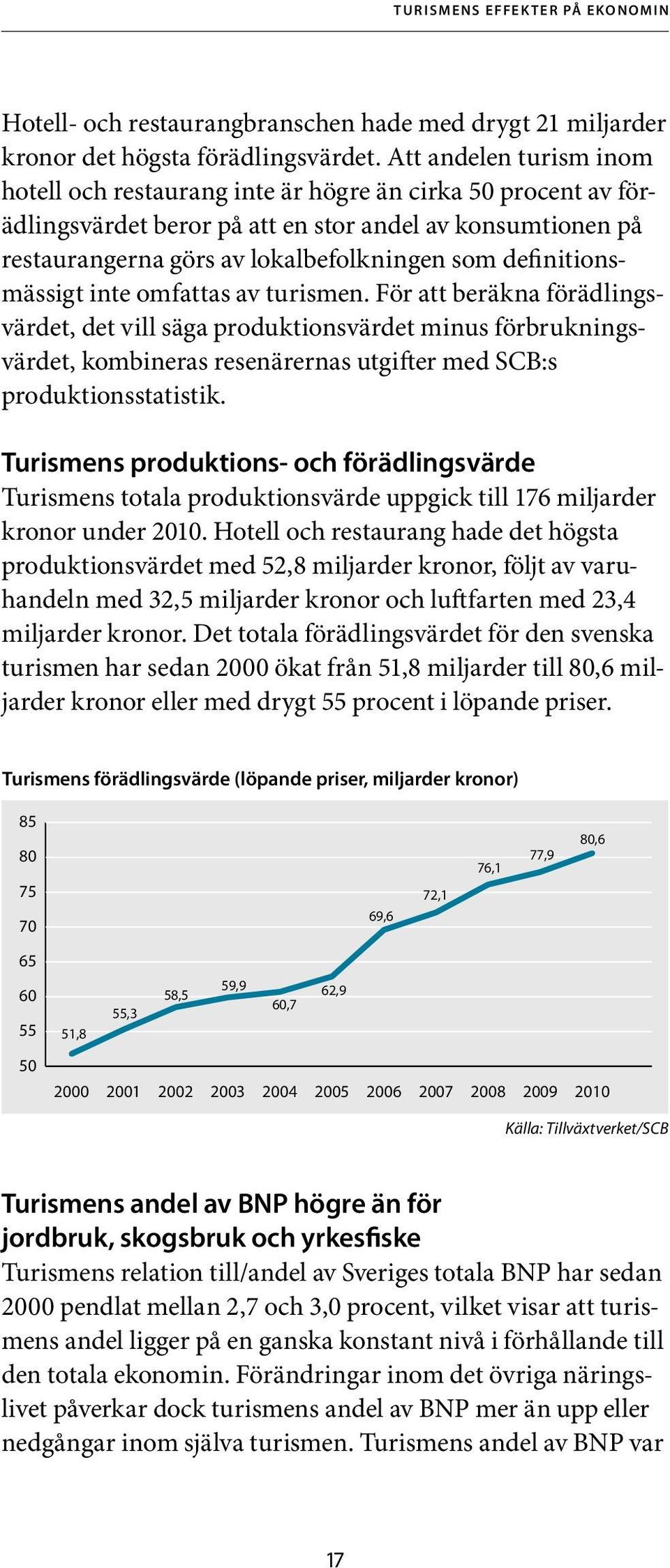 definitionsmässigt inte omfattas av turismen.