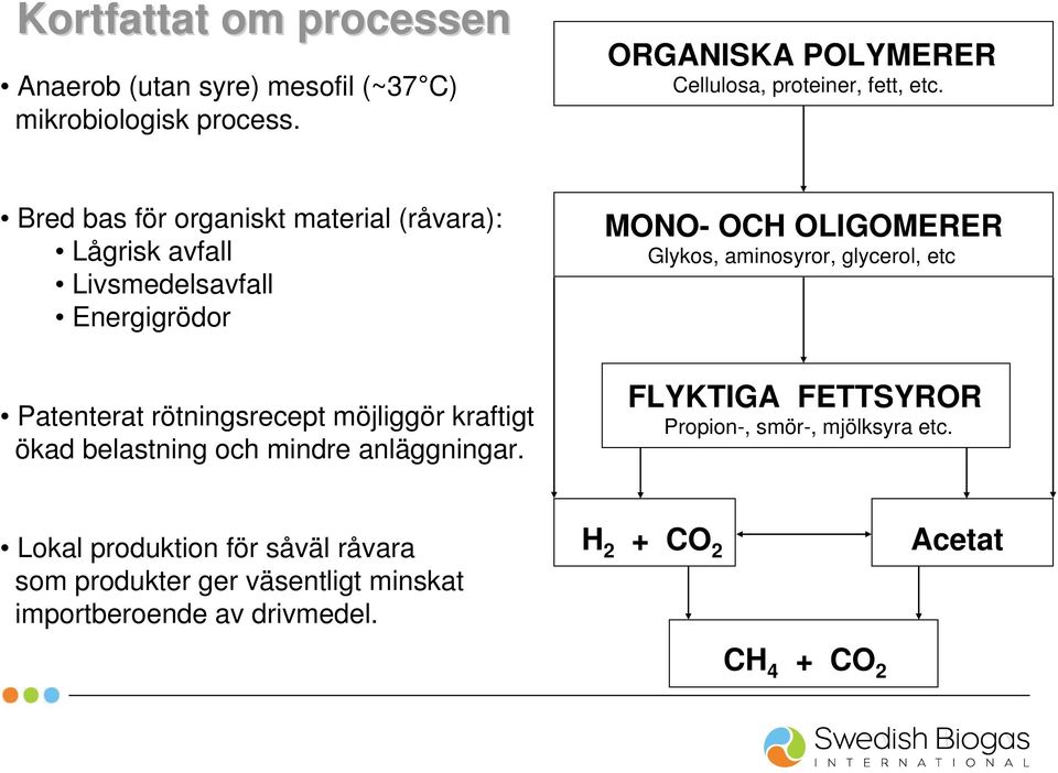 belastning och mindre anläggningar.