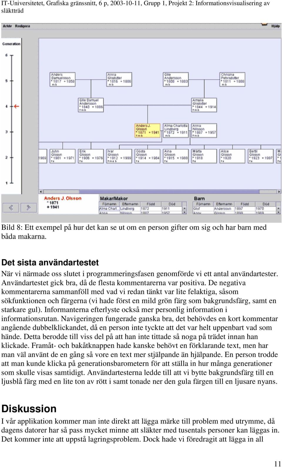 De negativa kommentarerna sammanföll med vad vi redan tänkt var lite felaktiga, såsom sökfunktionen och färgerna (vi hade först en mild grön färg som bakgrundsfärg, samt en starkare gul).