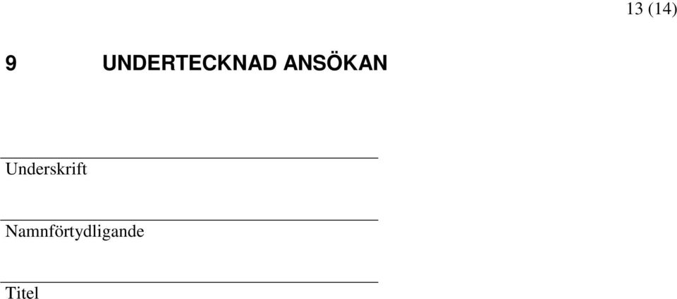 ANSÖKAN