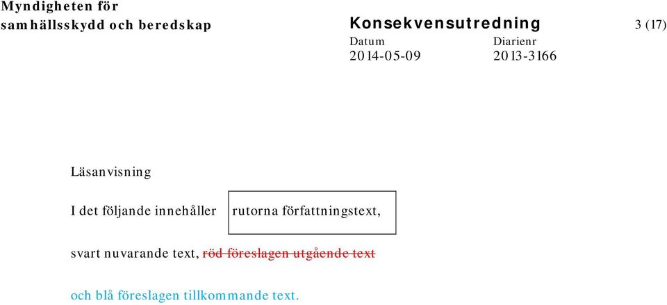 författningstext, svart nuvarande text, röd