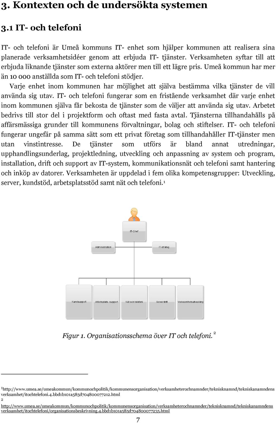 Verksamheten syftar till att erbjuda liknande tjänster som externa aktörer men till ett lägre pris. Umeå kommun har mer än 10 000 anställda som IT- och telefoni stödjer.