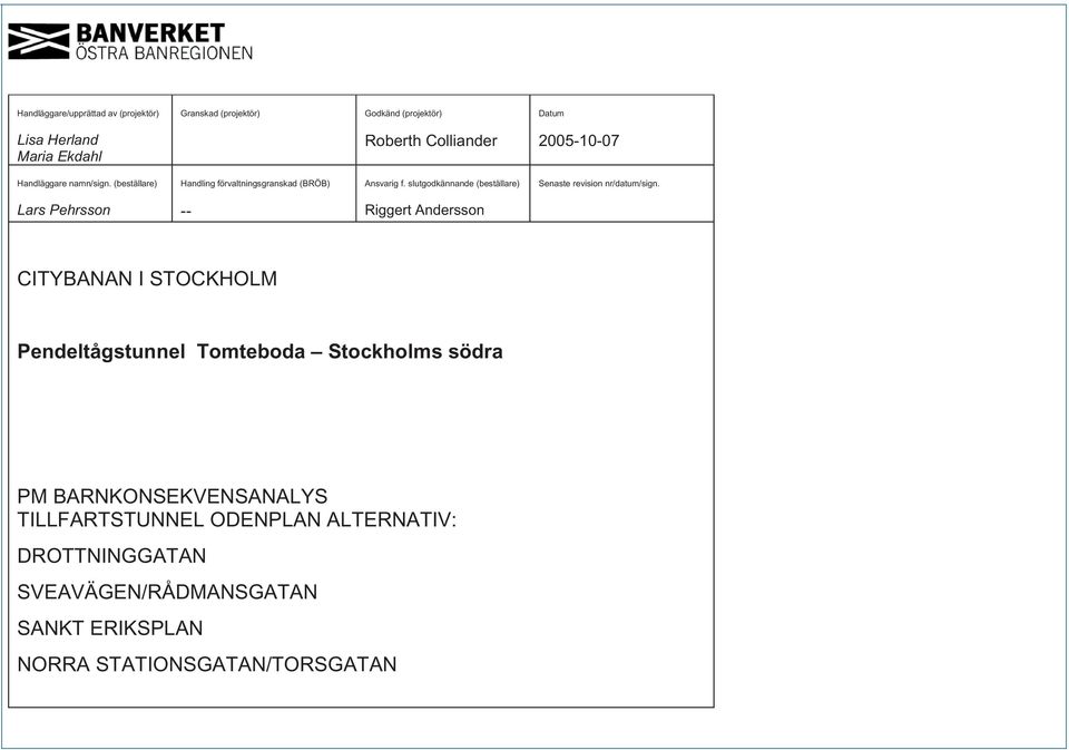 slutgodkännande (beställare) Senaste revision nr/datum/sign.