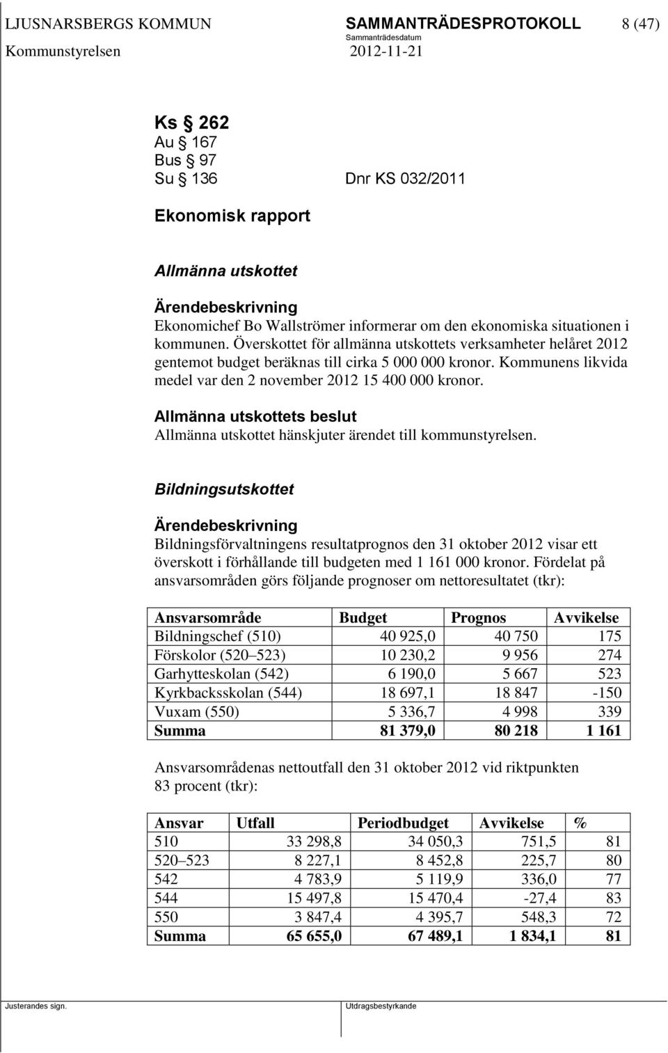 Allmänna utskottets beslut Allmänna utskottet hänskjuter ärendet till kommunstyrelsen.