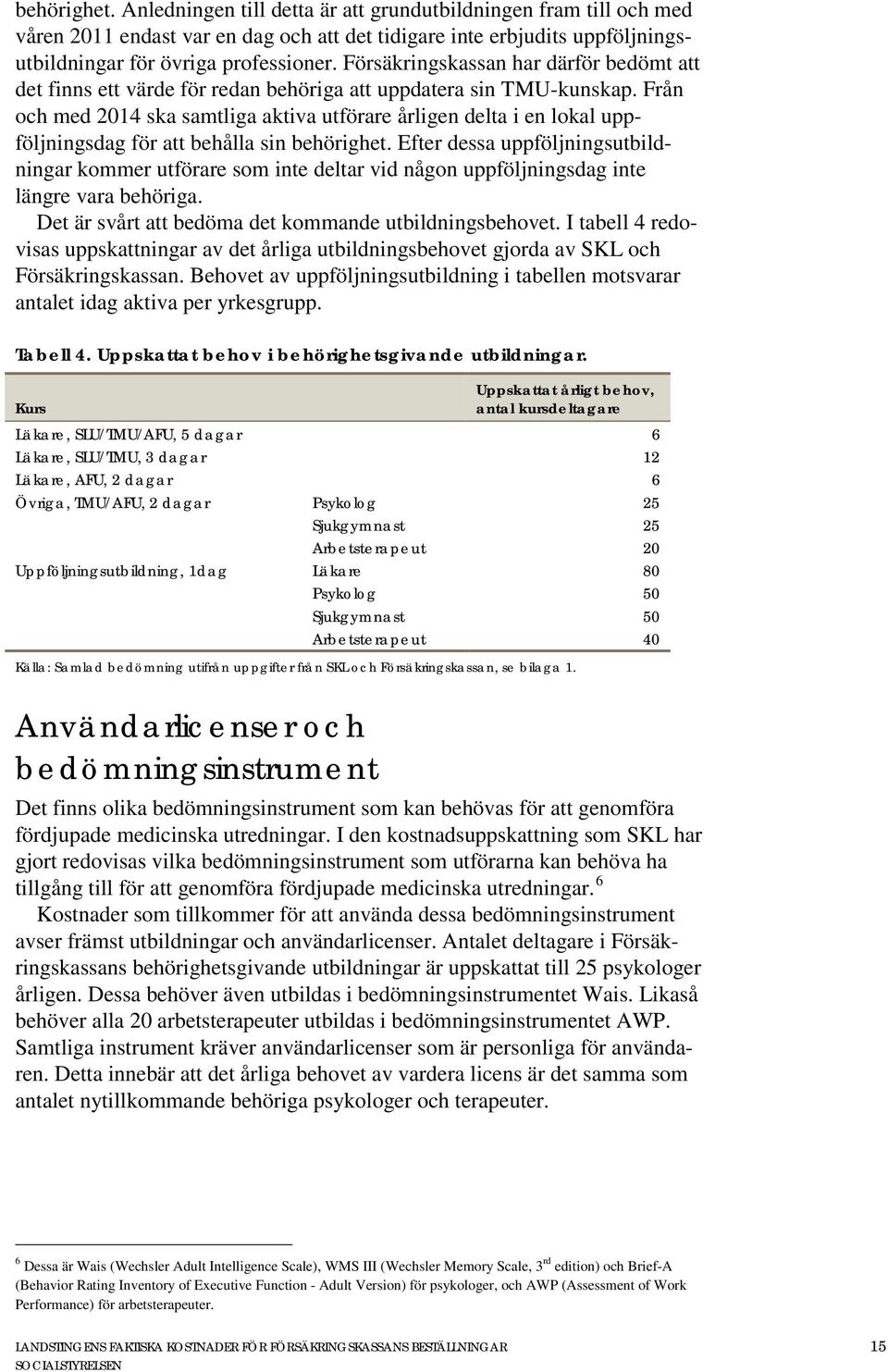 Från och med 2014 ska samtliga aktiva utförare årligen delta i en lokal uppföljningsdag för att behålla sin behörighet.