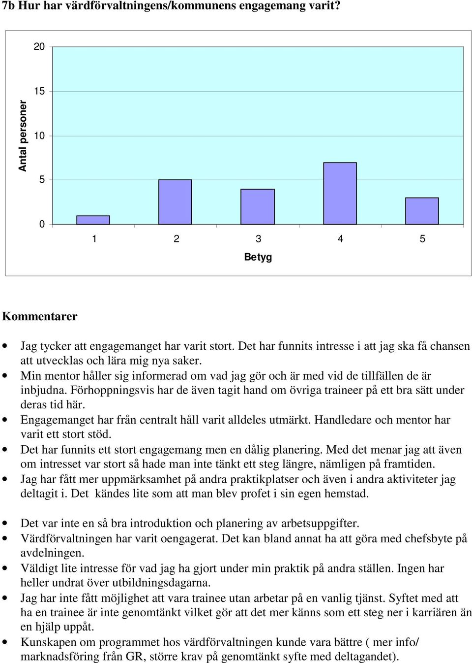 Förhoppningsvis har de även tagit hand om övriga traineer på ett bra sätt under deras tid här. Engagemanget har från centralt håll varit alldeles utmärkt.