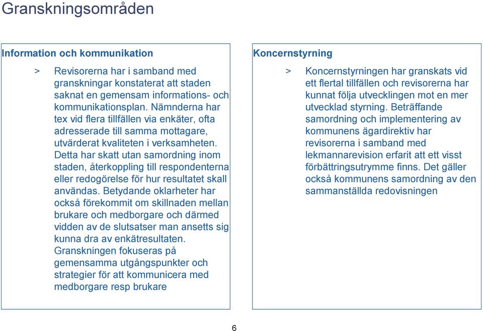 Detta har skatt utan samordning inom staden, återkoppling till respondenterna eller redogörelse för hur resultatet skall användas.