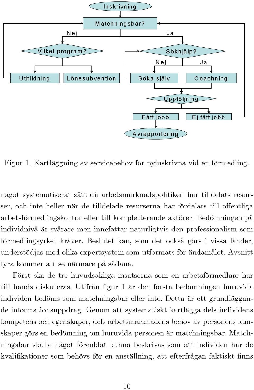 något systematiserat sätt då arbetsmarknadspolitiken har tilldelats resurser, och inte heller när de tilldelade resurserna har fördelats till o entliga arbetsförmedlingskontor eller till