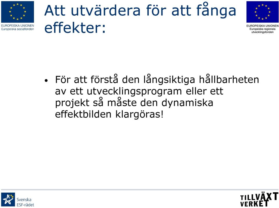 ett utvecklingsprogram eller ett projekt