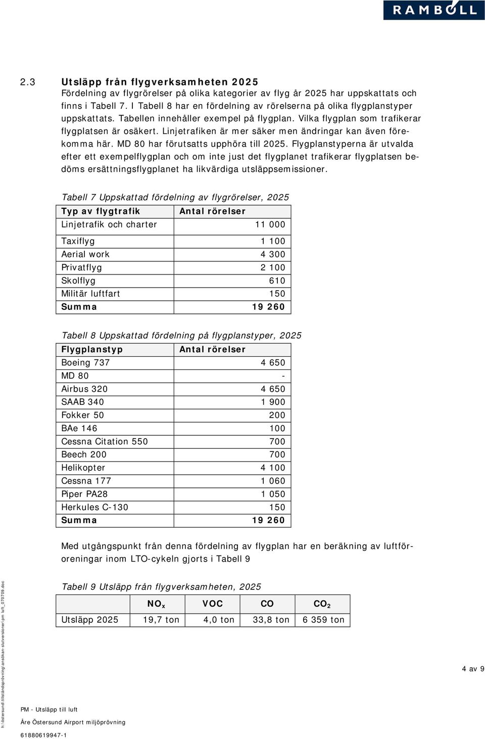 Linjetrafiken är mer säker men ändringar kan även förekomma här. MD 80 har förutsatts upphöra till 2025.