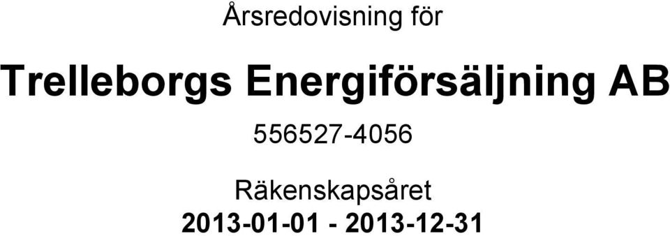 Energiförsäljning AB