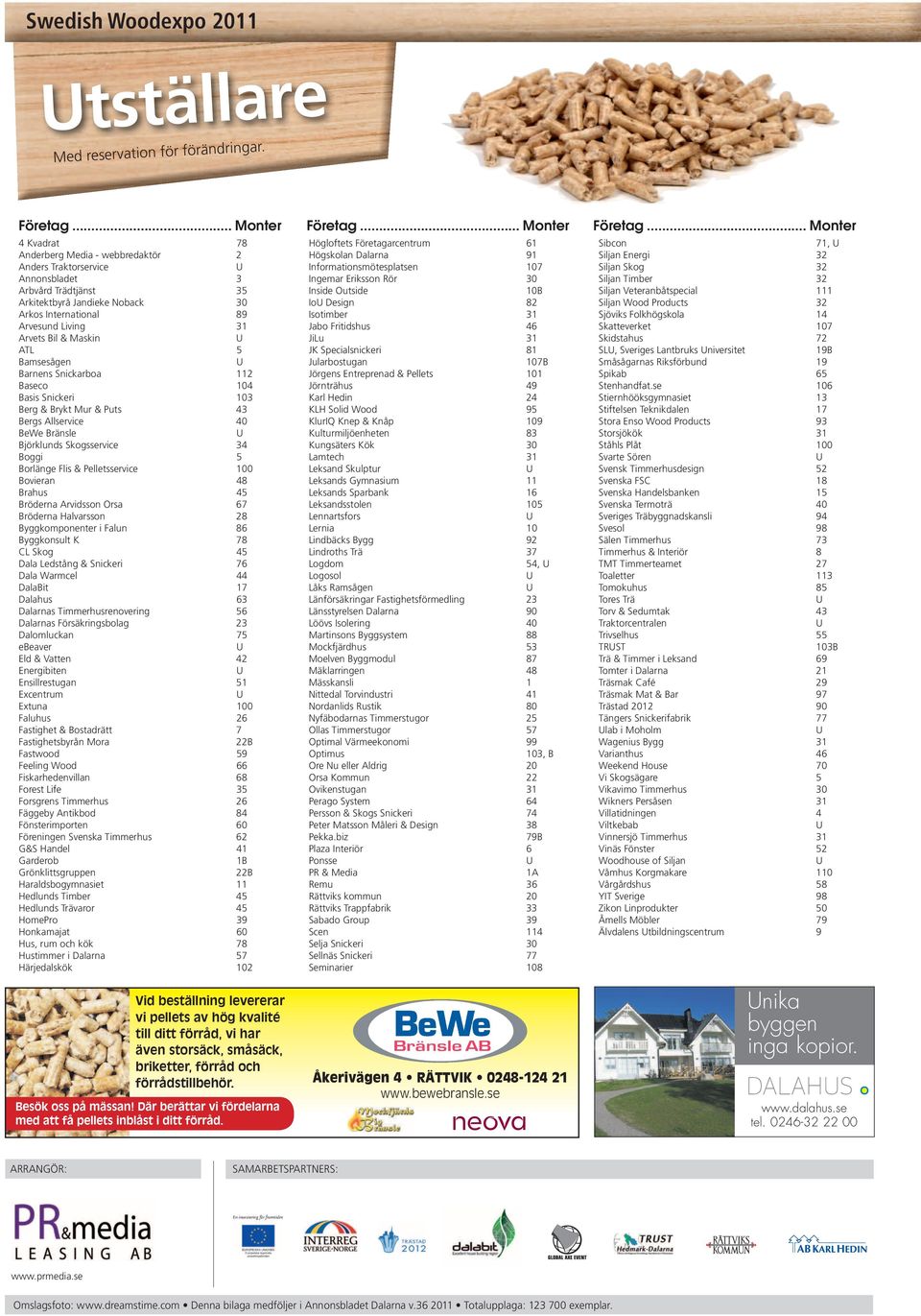 & Maskin ATL 5 Bamsesågen Barnens Snickarboa 112 Baseco 104 Basis Snickeri 103 Berg & Brykt Mur & Puts 43 Bergs Allservice 40 BeWe Bränsle Björklunds Skogsservice 34 Boggi 5 Borlänge Flis &