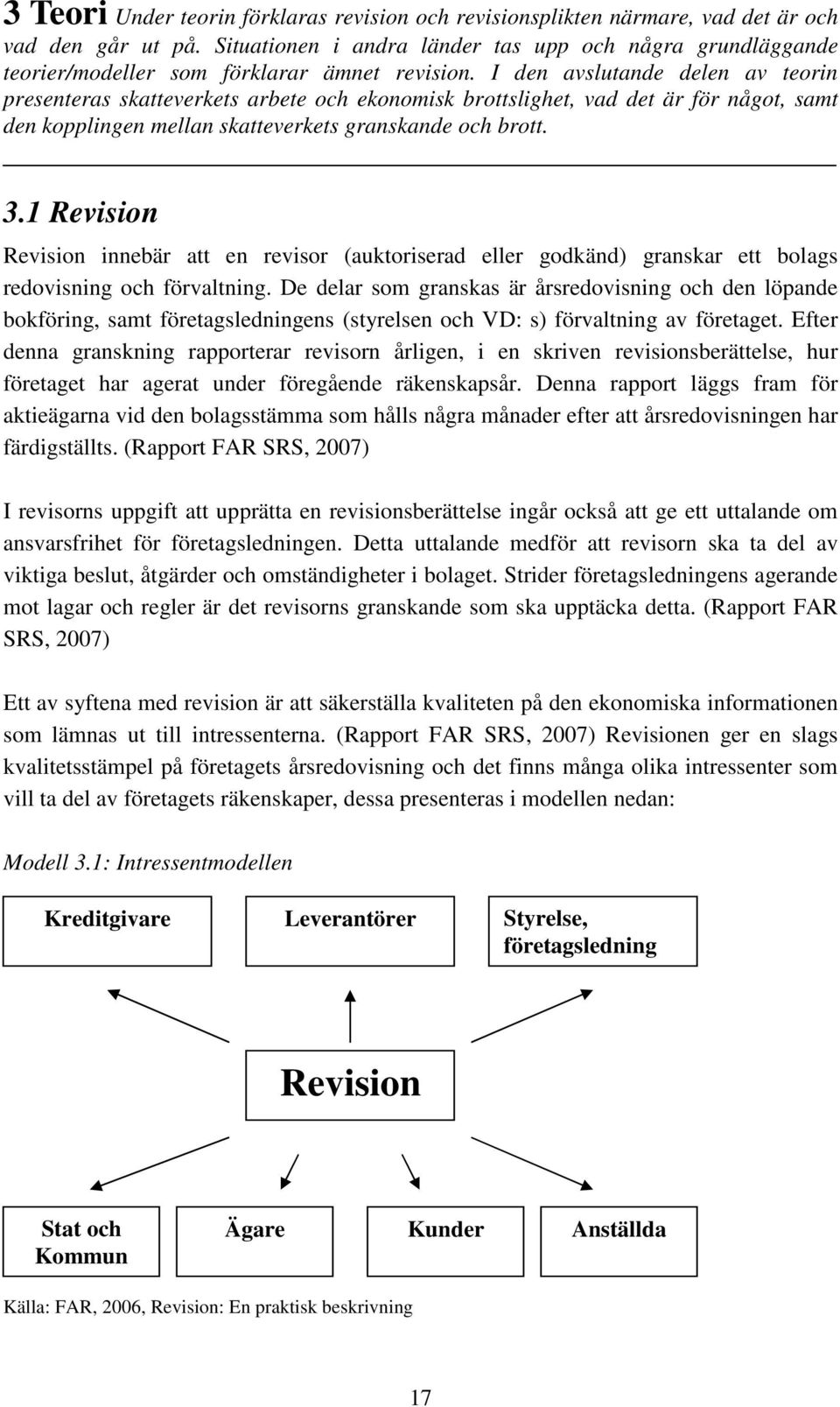 I den avslutande delen av teorin presenteras skatteverkets arbete och ekonomisk brottslighet, vad det är för något, samt den kopplingen mellan skatteverkets granskande och brott. 3.