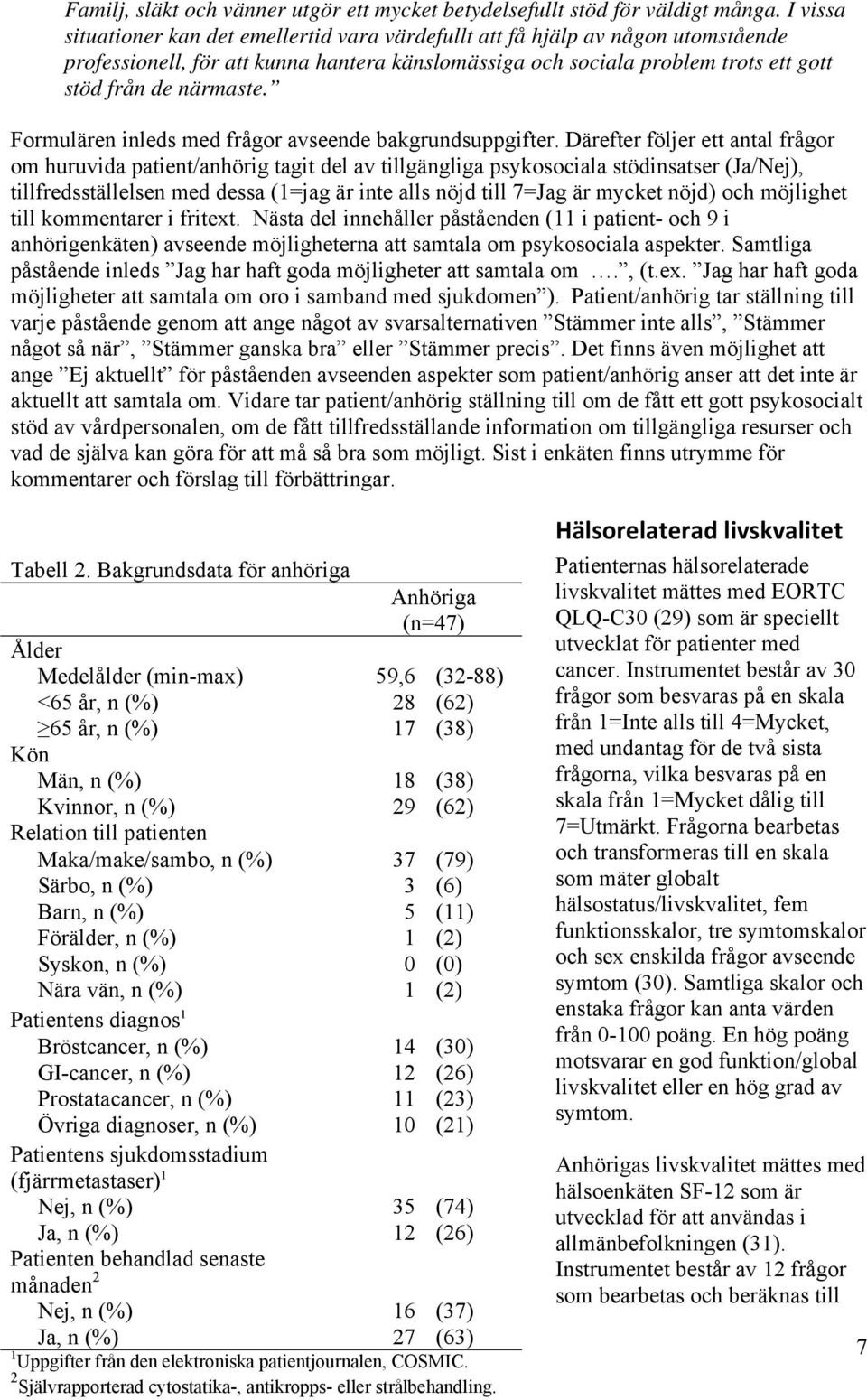 Formulären inleds med frågor avseende bakgrundsuppgifter.