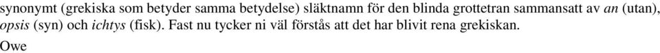 an (utan), opsis (syn) och ichtys (fisk).